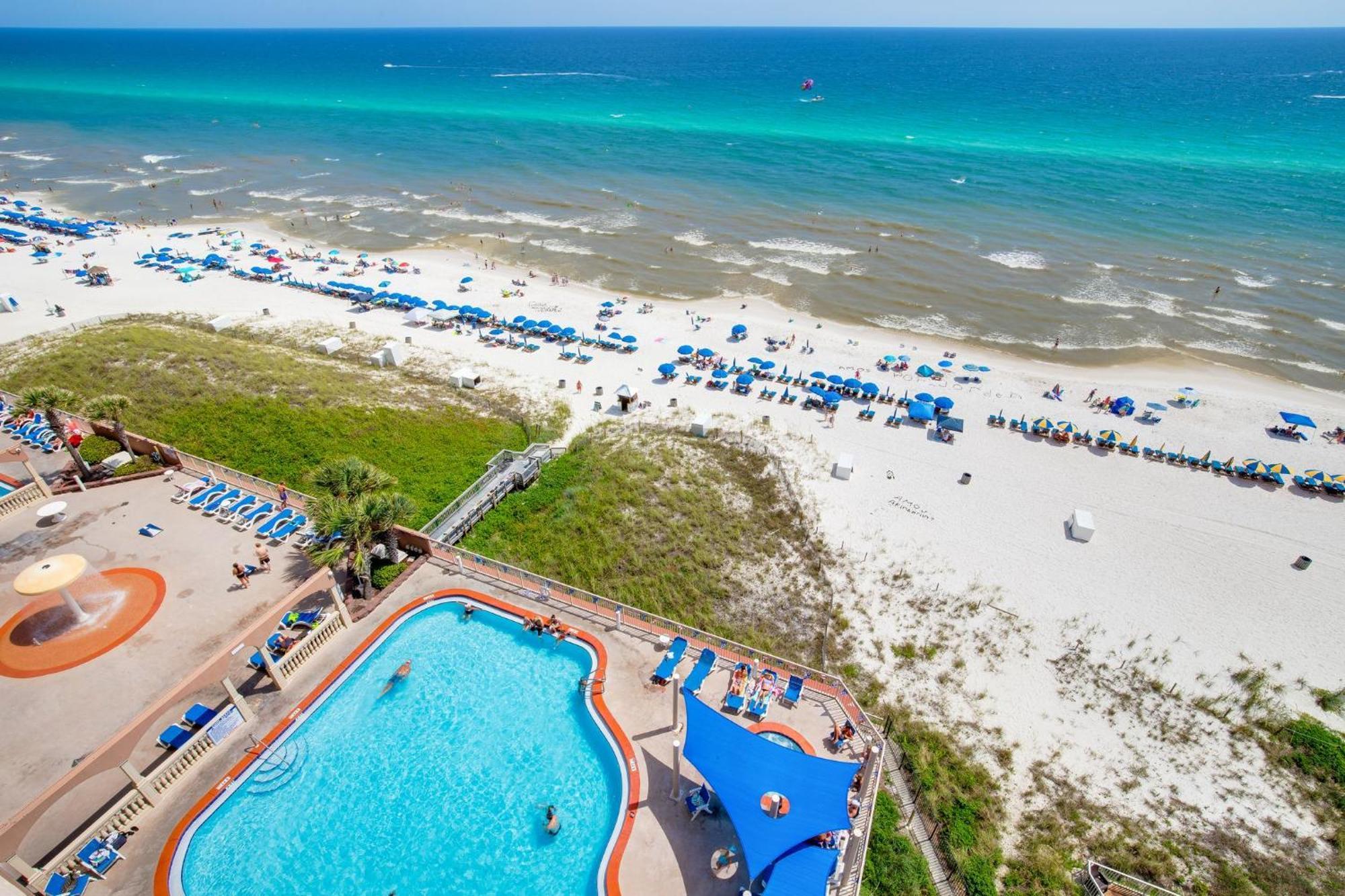 Gulf Front Master Br In Sunrise Beach With Amazing Views! Sleeps 7! Panama City Beach Eksteriør bilde